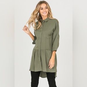 Olive green dress